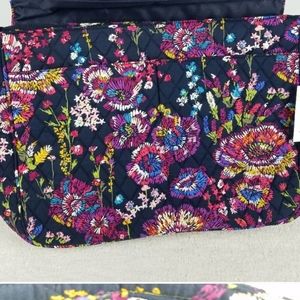 Vera Bradley Messenger Bag Midnight Wildflowers